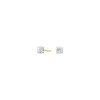 Billede af Pure Titanium øreringe forgyldt m. cz (4 mm)