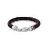 Billede af Tommy Hilfiger Tyson armbånd sort/brunt læder m. karabinlås (22 cm)