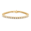 Billede af Mads Z "Tennis" armbånd 14 kt. guld m. 3,50 ct. w/si brillanter