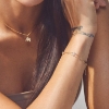 Billede af Mads Z "Sophia's Bloom" armbånd 14 kt. guld m. 0,24 ct. brillant (16-18 cm)