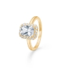 Billede af Mads Z "Celestial by Medina" ring 8 kt. guld m. hvid topas (str. 50-60)