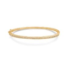 Billede af Mads Z "Poetry" armring 14 kt. guld m. 0,30 ct. brillanter (str. M - 60mm)