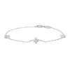 Billede af Mads Z "Sophia's Bloom" armbånd sølv m. hvid topas (16-18 cm)