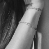 Billede af Mads Z "Sophia's Bloom" armbånd sølv m. hvid topas (16-18 cm)