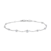 Billede af Mads Z "Endless Allure" armbånd sølv m. hvid topas (16-18 cm)