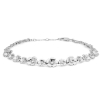 Billede af Mads Z "Fleur" armbånd sølv m. hvid topas (17-19 cm)
