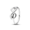 Billede af Pandora Uendelighedsknude ring sølv m. cz (str. 48-60)