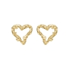 Billede af By Birdie Zenith Open Heart øreringe 14 karat guld