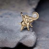 Billede af By Birdie Hannibal Gold vedhæng 14 kt. guld m. 0,02ct. brillant + ferskvandsperle