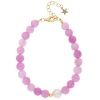 Billede af Nuni Copenhagen Florence Lavender armbånd forgyldt sølv m. perler (16+3 cm)