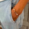 Billede af Nuni Copenhagen Gina Multi armbånd forgyldt sølv m. perler (16+3 cm)