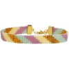 Billede af Nuni Copenhagen Linda Pastel Dream armbånd forgyldt sølv m. perler (16+3 cm)