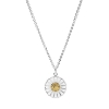 Billede af Lund Copenhagen Marguerit collier 18 mm sølv+forgyldt (42-48 cm)