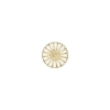 Billede af Lund Copenhagen Marguerit broche forgyldt sølv - 18mm