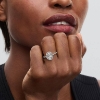 Billede af Pandora Oval Funklende Halo Statement ring sølv m. cz (str. 48-60)