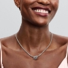 Billede af Pandora Uendelighedsknude Pavé Hjerte charm sølv m. cz