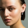 Billede af Jane Kønig Big Orbis Drop Stud ørering sølv (1 stk.)