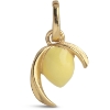 Billede af ENAMEL Copenhagen Charm - Lively Lemon forgyldt sølv m. emalje