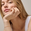 Billede af ENAMEL Copenhagen Lola Blush armbånd forgyldt sølv m. emalje (15 + 4 cm)