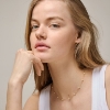 Billede af ENAMEL Copenhagen Lola Bold Daisy halskæde sølv forgyldt emalje (38 + 4 cm)