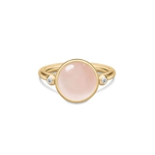 Billede af Julie Sandlau Prime Milky Rose ring forgyldt sølv med krystal cz (str. 58)
