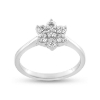 Billede af Rosetring med 7 brill. a 0,09 w/vs. 14 kt. hvg.