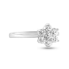 Billede af Rosetring med 7 brill. a 0,09 w/vs. 14 kt. hvg.