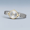 Billede af Bering Classic Diamond dameur stål gulddoublé 24mm 3bar
