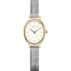 Billede af Bering Classic Oval dameur stål gulddoublé 20mm 3bar