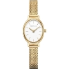 Billede af Bering Classic Oval dameur stål gulddoublé 20mm 3bar