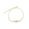 Billede af Aqua Dulce Alura armbånd forgyldt sølv m. fvp (17 + 3 cm)