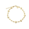 Billede af Aqua Dulce Shelly armbånd forgyldt sølv m. cz (17 + 3 cm)