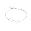 Billede af Susanne Friis Bjørner Armbånd sølv m. hjerter (16-20cm)