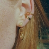 Billede af Maria Black 'Ripples' Ear Cuff forgyldt sølv