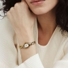Billede af Mockberg Belle Oval Petite Gold dameur stål gulddoublé 18mm 3bar