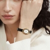 Billede af Mockberg Belle Oval Leather Gold dameur stål gulddoublé 23mm 3bar