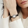 Billede af Mockberg Belle Oval Leather Steel dameur stål 23mm 3bar