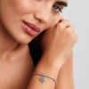 Billede af Pandora Blåt Muranoglas Delfiner charm sølv m. krystal