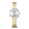 Billede af Bering Classic Diamond dameur stål gulddoublé 29mm 3bar