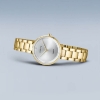 Billede af Bering Classic Diamond dameur stål gulddoublé 29mm 3bar