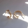Billede af STINE A Petit Love Heart Creol ørering forgyldt sølv (1 stk.)