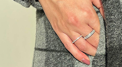 Billede til varegruppe Hvidguld ringe med ædelsten