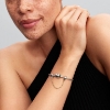 Billede af Pandora Lang Sikkerhedskæde sølv + forgyldt metalblanding (80 mm)