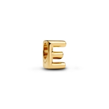 Billede af Pandora Bogstav E Alfabetcharm forgyldt metalblanding Billede af Pandora Bogstav E Alfabetcharm forgyldt metalblanding