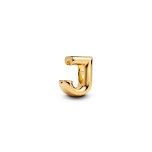 Billede af Pandora Bogstav J Alfabetcharm forgyldt metalblanding Billede af Pandora Bogstav J Alfabetcharm forgyldt metalblanding