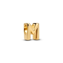 Billede af Pandora Bogstav M Alfabetcharm forgyldt metalblanding Billede af Pandora Bogstav M Alfabetcharm forgyldt metalblanding
