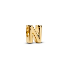 Billede af Pandora Bogstav N Alfabetcharm forgyldt metalblanding Billede af Pandora Bogstav N Alfabetcharm forgyldt metalblanding