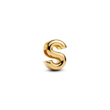 Billede af Pandora Bogstav S Alfabetcharm forgyldt metalblanding Billede af Pandora Bogstav S Alfabetcharm forgyldt metalblanding