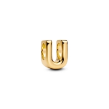 Billede af Pandora Bogstav U Alfabetcharm forgyldt metalblanding Billede af Pandora Bogstav U Alfabetcharm forgyldt metalblanding
