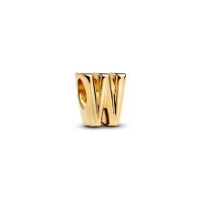 Billede af Pandora Bogstav W Alfabetcharm forgyldt metalblanding Billede af Pandora Bogstav W Alfabetcharm forgyldt metalblanding